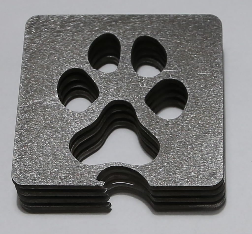 Steel Coasters (Set of 4) Made in The USA. Non Slip Rubber Feet. Indoor or Outdoor use. Great Gifts for Any Occasion. Fits with Any Decor. (Steel Bottle Opener)