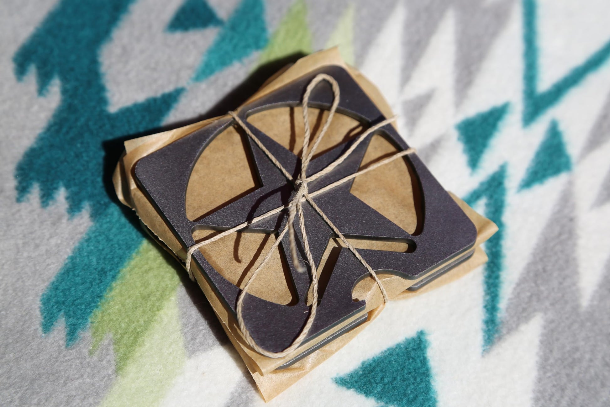 Steel Coasters (Set of 4) Made in The USA. Non Slip Rubber Feet. Indoor or Outdoor use. Great Gifts for Any Occasion. Fits with Any Decor. (Steel Bottle Opener)