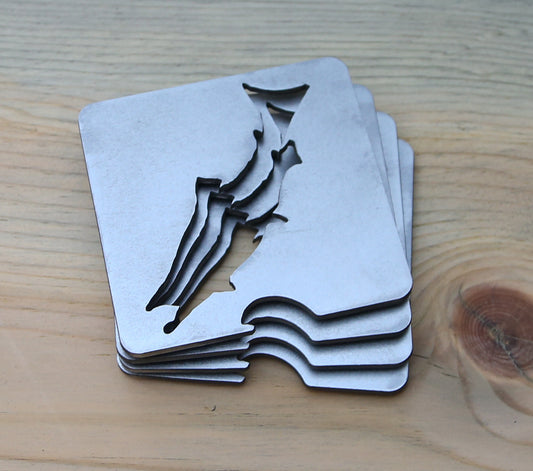 Steel Coasters with built in bottle opener