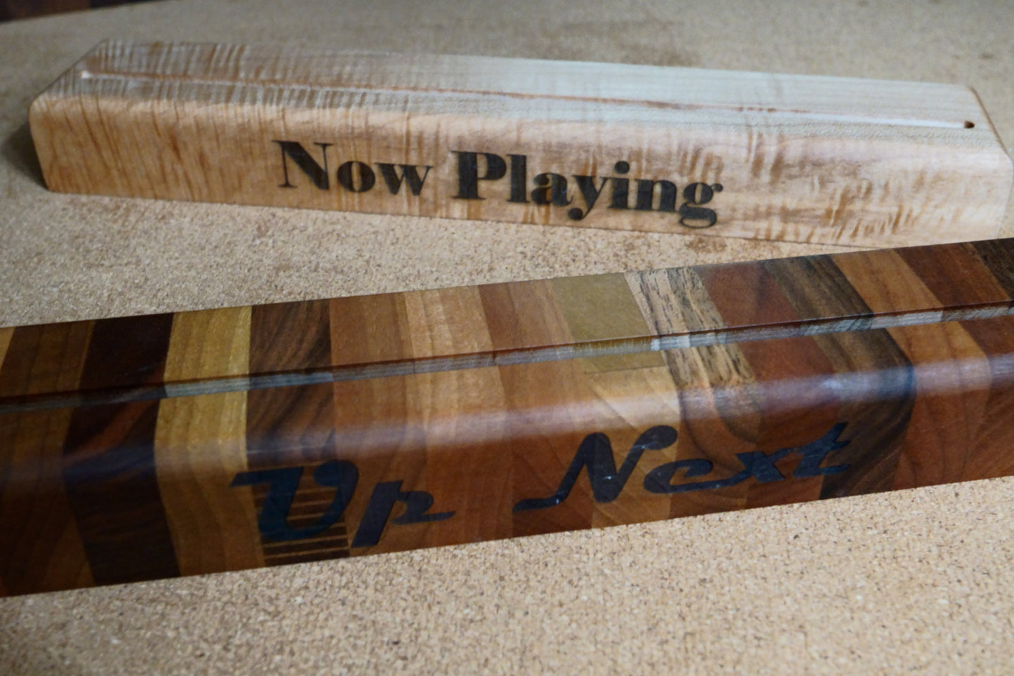 Hardwood Record Holders.  Custom choices available.  Handmade.