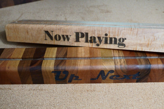Hardwood Record Holders.  Custom choices available.  Handmade.