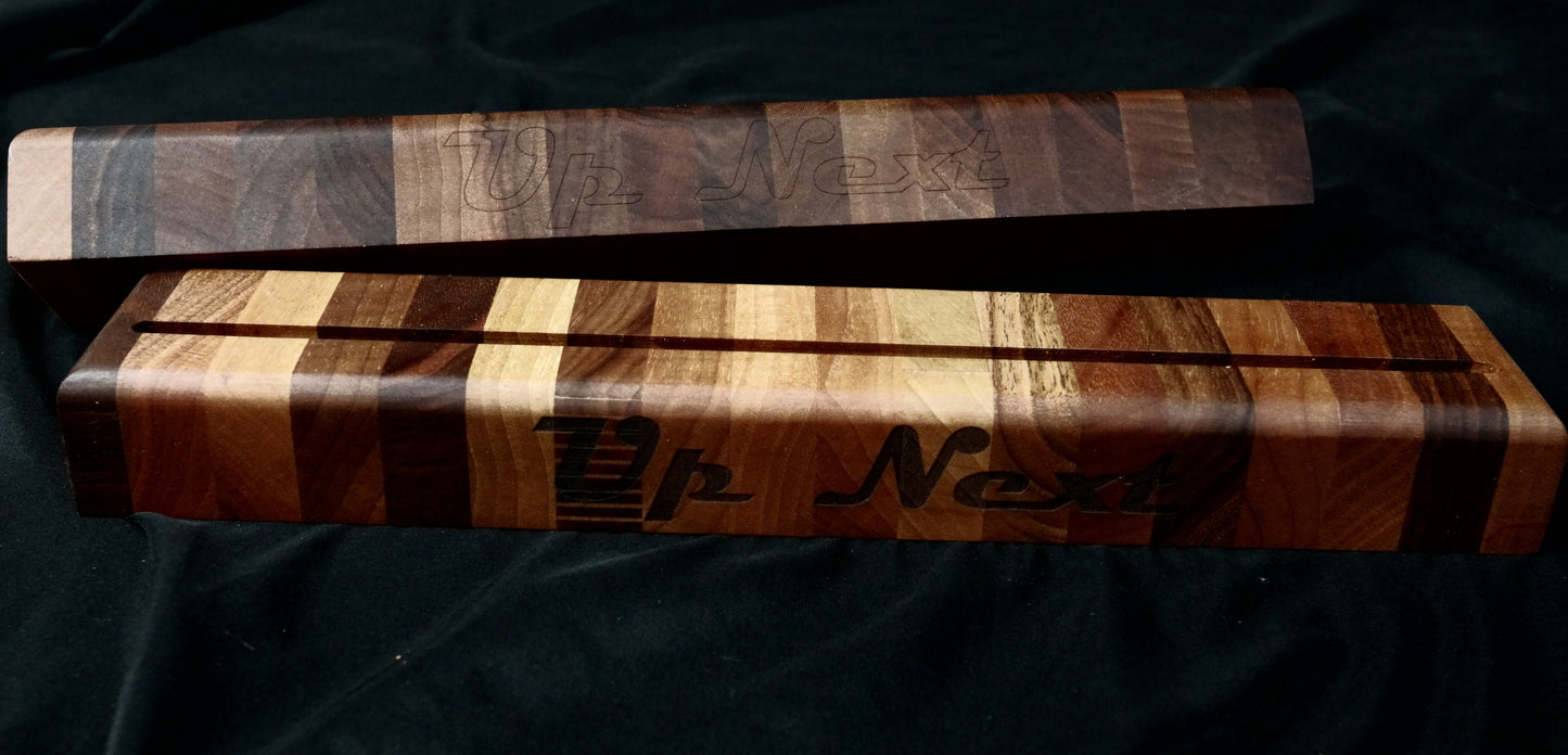 Hardwood Record Holders.  Custom choices available.  Handmade.