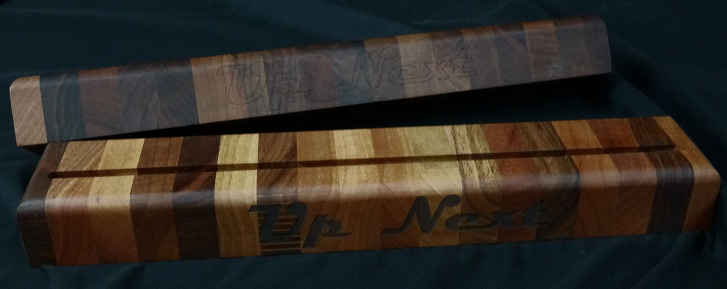 Hardwood Record Holders.  Custom choices available.  Handmade.